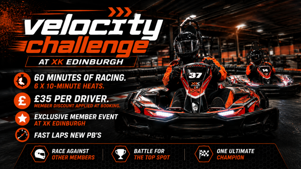Velocity Challenge Member karting event Edinburgh